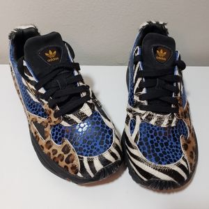 Adidas Falcon Animal Print Mixed Media Sneakers